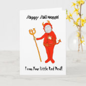 カスタマイズ可能なハロウィンの写真カード カード (黄色い花)