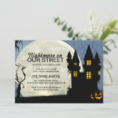 カスタマイズ可能なハロウィン衣装パーティの招待状 招待状 (スタンド正面)