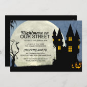 カスタマイズ可能なハロウィン衣装パーティの招待状 招待状 (正面/裏面)