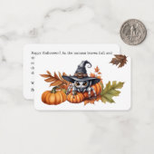 カスタマイズ可能なハロウィン フラット ノート カード (正面/裏面インサイチュ)