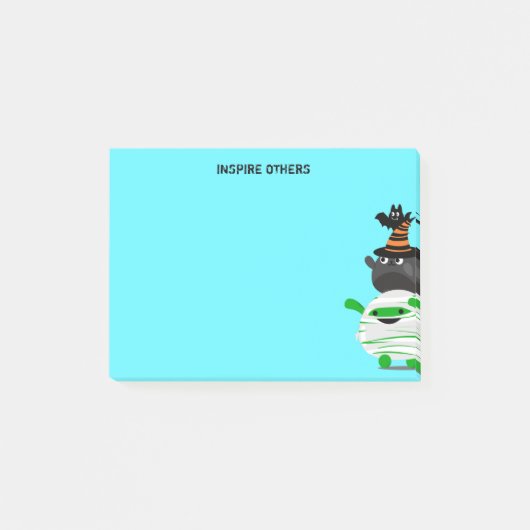 カスタマイズ可能なハロウィン- Mochiのミイラのリーダー ポストイット (正面)