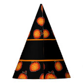 カスタマイズ可能なハロウィーンカボチャパーティー帽子 パーティーハット (裏面)