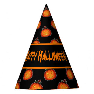 カスタマイズ可能なハロウィーンカボチャパーティー帽子 パーティーハット