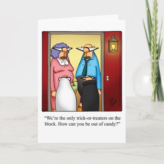 カスタマイズ可能なハロウィーングリーティングカード カード (正面)