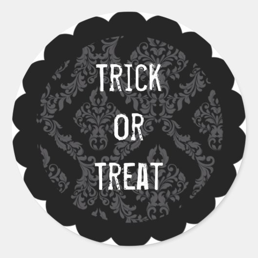 カスタマイズ可能なハロウィーンステッカー ラウンドシール (正面)