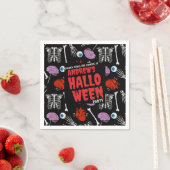 カスタマイズ可能なハロウィーンナプキン – テキストを追加！ スタンダードカクテルナプキン (インサイチュ)