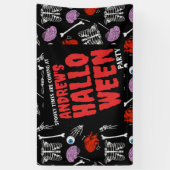 カスタマイズ可能なハロウィーンバナー – テキストを追加! 横断幕 (縦)