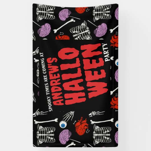 カスタマイズ可能なハロウィーンバナー – テキストを追加！ 横断幕 (縦)