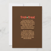 カスタマイズ可能なハロウィーンメキシコ幽霊招待状 招待状 (裏面)