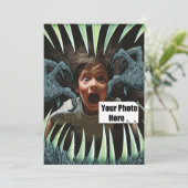 カスタマイズ可能なハロウィーンモンスターマウス 招待状 (スタンド正面)