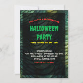 カスタマイズ可能なハロウィーンモンスターマウス 招待状 (裏面)