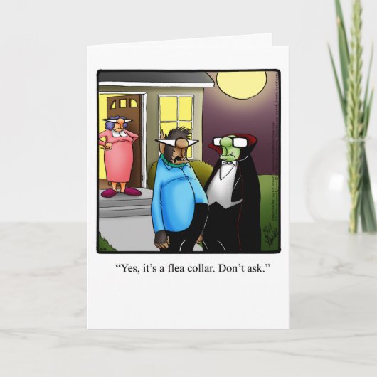 カスタマイズ可能なハロウィーンユーモアグリーティングカード カード (正面)