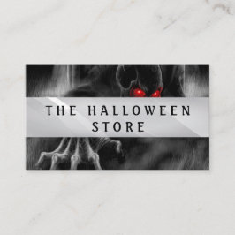 カスタマイズ可能なハロウィーン怖いスカル 名刺