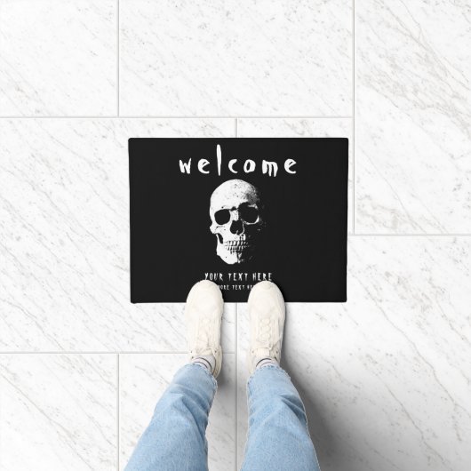 カスタマイズ可能なハロウィーン怖い恐怖ホラー歓迎 ドアマット (室内)