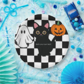カスタマイズ可能なハロウィーン紙プレート ペーパープレート (パーティー)