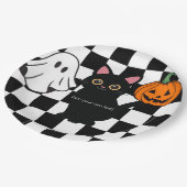 カスタマイズ可能なハロウィーン紙プレート ペーパープレート (アングル)