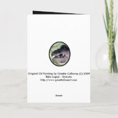 カスタマイズ可能なハロウィーンDRACULAカードジネット カード (裏面)