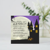 カスタマイズ可能なハローウィンパーティの招待状 招待状 (スタンド正面)