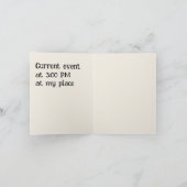 カスタマイズ可能なハローウィンパーティ 招待状 (内部)