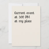 カスタマイズ可能なハローウィンパーティ 招待状 (裏面)