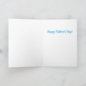 カスタマイズ可能なハワイアンイエロー・ラブラドール・レトリーバー父の日 カード (内部)