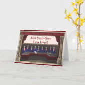 カスタマイズ可能なハンドベルのグリーティングカード カード (黄色い花)