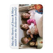 カスタマイズ可能なハートのイエス&メアリーの写真マグネット マグネット (縦)