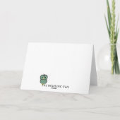 カスタマイズ可能なハートのカップルカード ノートカード (裏面)