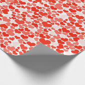 カスタマイズ可能なハートの包装紙 ラッピングペーパー (角)