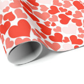 カスタマイズ可能なハートの包装紙 ラッピングペーパー (ロールコーナー)