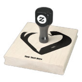 カスタマイズ可能なハートテキストはこちら印刷インク ラバースタンプ (スタンプ)