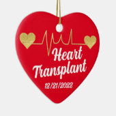 カスタマイズ可能なハート移植オーナメント セラミックオーナメント (右)