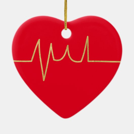 カスタマイズ可能なハート移植オーナメント セラミックオーナメント (裏面)