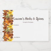 カスタマイズ可能なハーブとスパイスラベル フードラベル (シングルラベル)