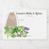 カスタマイズ可能なハーブとスパイスラベル フードラベル (シングルラベル)