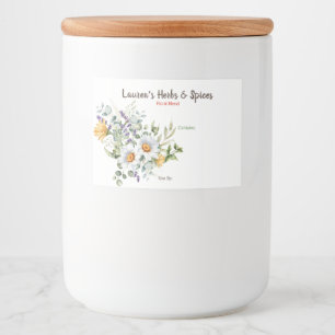 カスタマイズ可能なハーブとスパイスラベル フードラベル