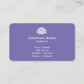 カスタマイズ可能なバイオレット名刺 名刺 (正面)