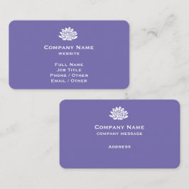 カスタマイズ可能なバイオレット名刺 名刺