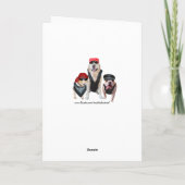 カスタマイズ可能なバイクもしくは自転車に乗る人犬誕生日 カード (裏面)