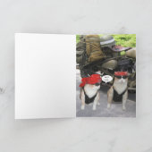 カスタマイズ可能なバイクもしくは自転車に乗る人猫 カード (内部)