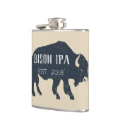 カスタマイズ可能なバイゾンシルエット フラスク (左)