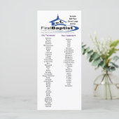 カスタマイズ可能なバイブルブックマークチャーチロゴ (スタンド正面)