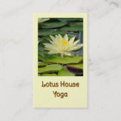 カスタマイズ可能なバスカード/黄色の蓮 名刺 (正面)