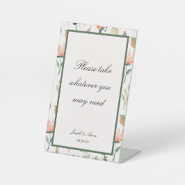 カスタマイズ可能なバスルームのサインインGarden Greenフローラ 台座サイン