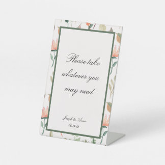 カスタマイズ可能なバスルームのサインインGarden Greenフローラ 台座サイン