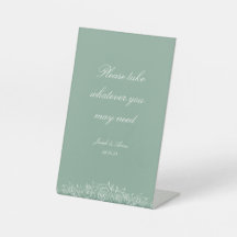 カスタマイズ可能なバスルームのサインインSage花模様