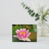 カスタマイズ可能なバス。カード/大型ピンクの蓮の花 名刺 (スタンド正面)