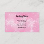 カスタマイズ可能なバタフライロゴピンクの名刺 名刺 (裏面)