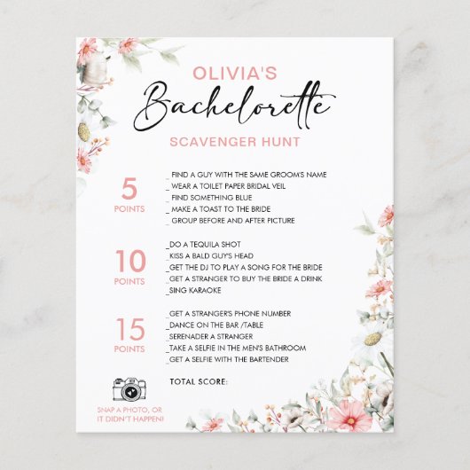 カスタマイズ可能なバチェロレッテスカベンジャワイルドフラワー (正面)