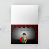 カスタマイズ可能なバチェロレッテ子猫バレンタイン シーズンカード (内部)